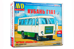 MODEL KIT BUS KUBAN G1A1 (USSR RUSSIAN BUS) | СБОРНАЯ МОДЕЛЬ АВТОБУС КУБАНЬ Г1А1 