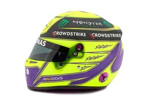 HELMET LEWIS HAMILTON #44 MERCEDES-AMG PETRONAS 2022 / ШЛЕМ ЛЬЮИСА ХЭМИЛЬТОНА 44 (ФОРМУЛА 1 2022 ГОД) РАЗМЕР 17 СМ — фото 7