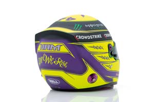 HELMET LEWIS HAMILTON #44 MERCEDES-AMG PETRONAS 2022 / ШЛЕМ ЛЬЮИСА ХЭМИЛЬТОНА 44 (ФОРМУЛА 1 2022 ГОД) РАЗМЕР 17 СМ — фото 2