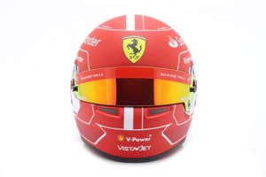 HELMET CHARLES LECLERC #16 SCUDERIA FERRARI FORMULA 1 2023 / ШЛЕМ  ШАРЛЯ ЛЕКЛЕРА ФЕРРАРИ (РАЗМЕРЫ 15 х 11 х 10 см) — фото 3
