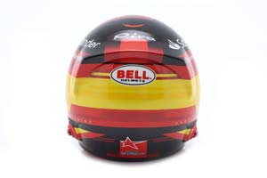 HELMET CARLOS SAINZ JR. #55 SCUDERIA FERRARI FORMULA 1 2023 / ШЛЕМ  КАРЛОСА САЙНЦА ФЕРРАРИ (РАЗМЕРЫ 15 х 11 х 10 см) — фото 4
