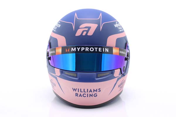ШЛЕМ ALEXANDER ALBON #23 WILLIAMS RACING FORMULA 1 2024 / АЛЕКС АЛБОН ВИЛЬЯМС ФОРМУЛА-1