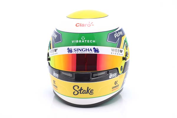 ШЛЕМ GABRIEL BORTOLETO #5 STAKE F1 TEAM KICK SAUBER FORMULA 1 2025 / ГАБРИЭЛ БОРТОЛЕТО СТАКЕ ФОРМУЛА-1 КОМАНДА КИК САУБЕР
