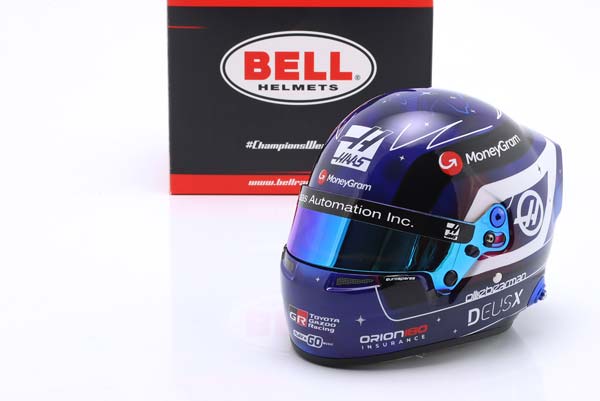 ШЛЕМ O. BEARMAN MONEYGRAM HAAS F1 TEAM #87 SINGAPORE GP FORMULA 1 2025 / ОЛИВЕР БЕРМАН МОНЕЙГРАМ ХААС ФОРМУЛА-1 КОМАНДА ГРАН-ПРИ СИНГАПУРА — фото 3