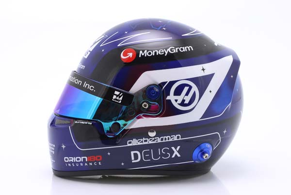 ШЛЕМ O. BEARMAN MONEYGRAM HAAS F1 TEAM #87 SINGAPORE GP FORMULA 1 2025 / ОЛИВЕР БЕРМАН МОНЕЙГРАМ ХААС ФОРМУЛА-1 КОМАНДА ГРАН-ПРИ СИНГАПУРА — фото 4