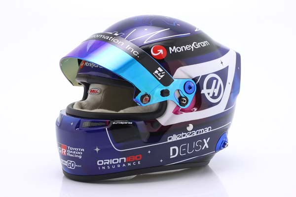 ШЛЕМ O. BEARMAN MONEYGRAM HAAS F1 TEAM #87 SINGAPORE GP FORMULA 1 2025 / ОЛИВЕР БЕРМАН МОНЕЙГРАМ ХААС ФОРМУЛА-1 КОМАНДА ГРАН-ПРИ СИНГАПУРА — фото 5