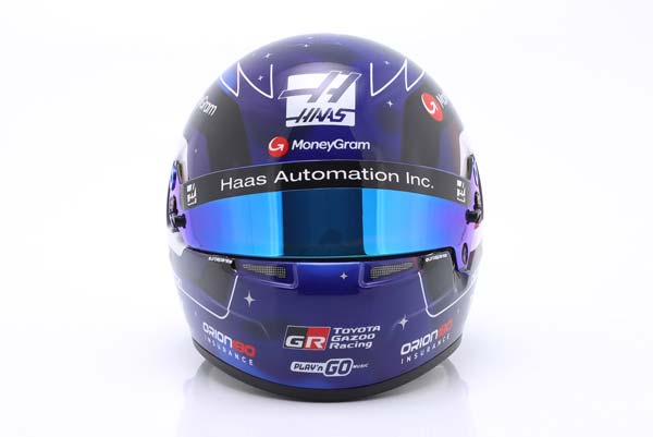 ШЛЕМ O. BEARMAN MONEYGRAM HAAS F1 TEAM #87 SINGAPORE GP FORMULA 1 2025 / ОЛИВЕР БЕРМАН МОНЕЙГРАМ ХААС ФОРМУЛА-1 КОМАНДА ГРАН-ПРИ СИНГАПУРА