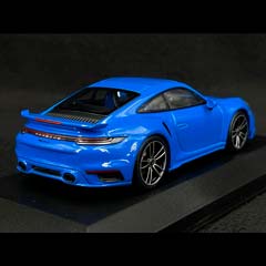 PORSCHE 911 (992) TURBO S SPORT DESIGN 2021 BLUE — фото 3