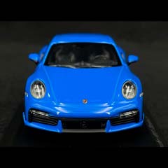 PORSCHE 911 (992) TURBO S SPORT DESIGN 2021 BLUE — фото 4