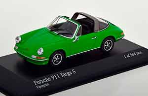 PORSCHE 911 TARGA S 1972 GREEN SILVER