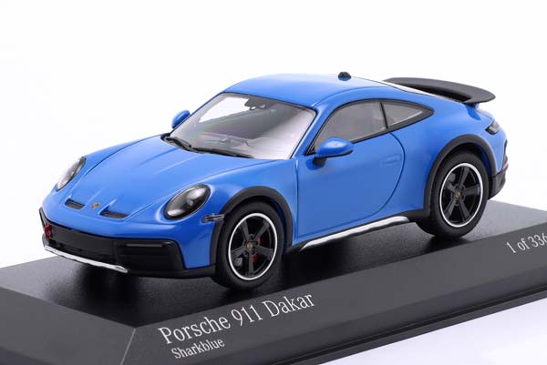 PORSCHE 911 (992) DAKAR YEAR 2022 SHARKBLUE 1:43 / ПОРШЕ 911 992 ДАКАР АКУЛИЙ СИНИЙ