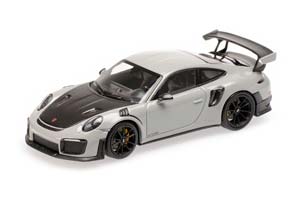 PORSCHE 911 (991.2) GT2RS 2018 СЕРЫЙ С ЧЕРНЫМ КАПОТОМ И КОЛЕСАМИ — фото 3