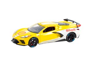 CHEVROLET CORVETTE C8 STINGRAY COUPE SHELL OIL 2021 (ДЛИНА МОДЕЛИ 6-10 СМ)
