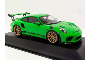 PORSCHE 991 (911) II GT3 RS - 2018 ЗЕЛЕНЫЙ С ЗОЛОТИСТЫМИ КОЛЕСАМИ — фото 3