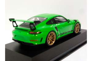 PORSCHE 991 (911) II GT3 RS - 2018 ЗЕЛЕНЫЙ С ЗОЛОТИСТЫМИ КОЛЕСАМИ — фото 2