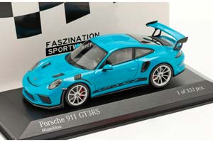 PORSCHE 991 II GT3 RS - 2018 СИНИЙ С ЗОЛОТИСТЫМИ КОЛЕСАМИ — фото 4