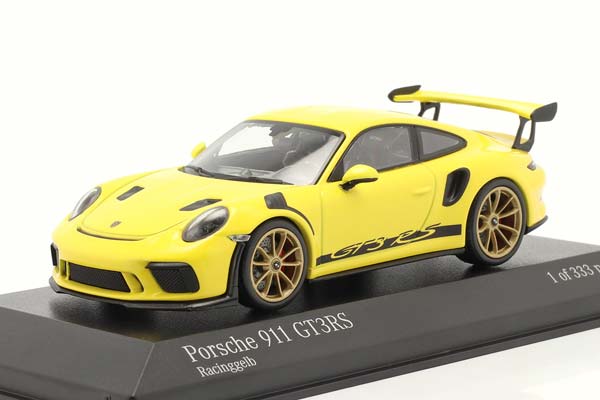 PORSCHE 911 (991 II) GT3 RS 2018 RACING YELLOW / ПОРШЕ 911 991 2 ГТ3 RS ЖЕЛТЫЙ ЖЕЛТЫЙ ДИСКИ