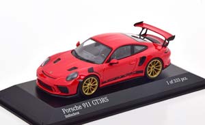 PORSCHE 911 (991 II) GT3 RS WITH GOLD RIMS 2018 RED