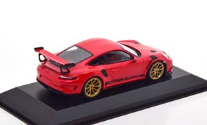 PORSCHE 911 (991 II) GT3 RS WITH GOLD RIMS 2018 RED — фото 2