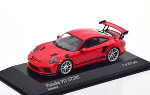 PORSCHE 911 (991/2) GT3 RS WITH SILVER RIMS 2018 RED