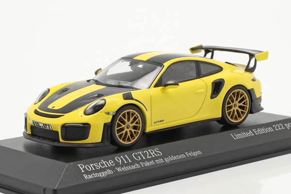 PORSCHE 911 (991 II) GT2 RS WEISSACH PACKAGE 2018 RACING YELLOW / ПОРШЕ 911 991 2 ГТ2 RS ПАКЕТ ВАЙСАХ ЖЕЛТЫЙ