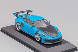 PORSCHE 911 (991 II) GT2 RS WITH SILVER RIMS 2018 LIGHT BLUE — фото 3