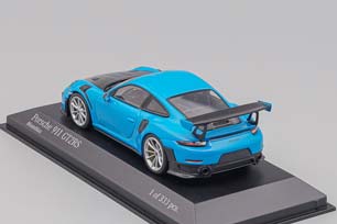 PORSCHE 911 (991 II) GT2 RS WITH SILVER RIMS 2018 LIGHT BLUE — фото 4