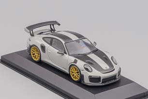 PORSCHE 911 (991/2) GT2 RS WITH GOLD RIMS 2018 LIGHTGREY — фото 3