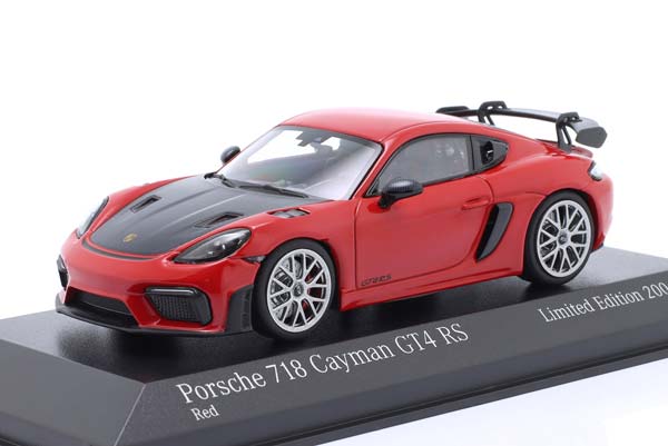 PORSCHE CAYMAN GT4 RS (982) RIMS SILVER 2021 RED CARBON