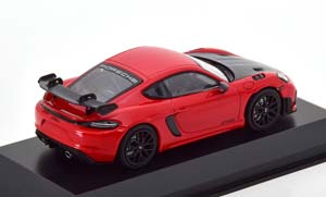 PORSCHE CAYMAN GT4 RS (982) WITH BLACK RIMS 2021 RED BLACK — фото 2