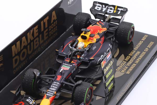 RED BULL RB18 #1 WINNER JAPAN GP FORMULA 1 WORLD CHAMPION 2022 MAX VERSTAPPEN / РЕД БУЛЛ RB18 ПОБЕДИТЕЛЬ ГРАН-ПРИ ЯПОНИИ ФОРМУЛА-1 ЧЕМПИОН МИРА МАКС ФЕРСТАППЕН КРАСНЫЙ — фото 5