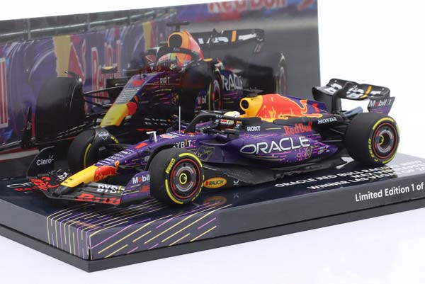 RED BULL RB19 #1 WINNER LAS VEGAS GP FORMULA 1 WORLD CHAMPION 2023 M. VERSTAPPEN / РЕД БУЛЛ RB19 ПОБЕДИТЕЛЬ ЛАС ВЕГАС ГРАН-ПРИ ФОРМУЛА-1 ЧЕМПИОН МИРА ВЕРСТАППЕН