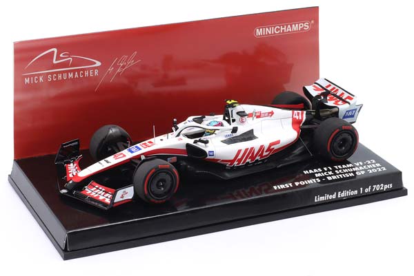 HAAS VF-22 #47 FIRST POINTS BRITISH GP FORMULA 1 2022 M. SCHUMACHER / ХААС VF-22 ПЕРВЫЙ ПОИНЦ ГРАН-ПРИ ВЕЛИКОБРИТАНИИ ФОРМУЛА-1 МИХАЭЛЬ ШУМАХЕР — фото 3