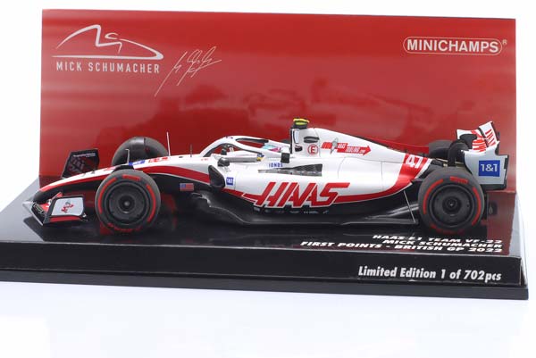 HAAS VF-22 #47 FIRST POINTS BRITISH GP FORMULA 1 2022 M. SCHUMACHER / ХААС VF-22 ПЕРВЫЙ ПОИНЦ ГРАН-ПРИ ВЕЛИКОБРИТАНИИ ФОРМУЛА-1 МИХАЭЛЬ ШУМАХЕР — фото 4