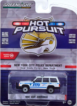 JEEP CHEROKEE NYPD 1997 (ДЛИНА МОДЕЛИ 6-10 СМ)