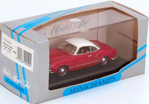 VW VOLKSWAGEN KARMANN GHIA COUPE 1955-1959 RED WHITE — фото 3