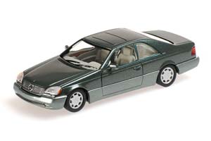 MERCEDES C140 600 SEC COUPE 1992 GREEN METALLIC