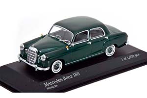 MERCEDES 180 PONTON 1953 DARK GREEN-METALLIC