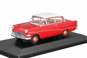 OPEL REKORD P1 LIMOUSINE 2-ДВЕРНЫЙ 1958-1960 КРАСНЫЙ С БЕЛОЙ КРЫШЕЙ