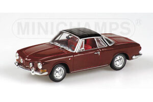 VW VOLKSWAGEN KARMANN GHIA 1600 COUPE 1966 DARKRED BLACK — фото 3