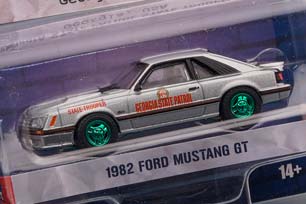 FORD MUSTANG GT "GEORGIA STATE PATROL STATE TROOPER" 1982 (GREENLIGHT!!!) (ДЛИНА МОДЕЛИ 6-10 СМ) — фото 2