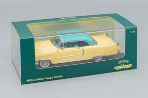 CADILLAC COUPE DEVILLE 1955, YELLOW / GREEN — фото 6