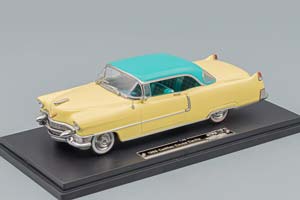 CADILLAC COUPE DEVILLE 1955, YELLOW / GREEN