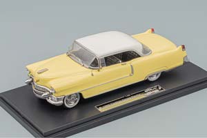 CADILLAC COUPE DE VILLE 1955 GODDESS GOLD/WHITE / КАДИЛЛАК КУПЕ ДЕ ВИЛЛЬ ГОДДЕСС ГОЛД/ВАЙТ БЕЛЫЙ