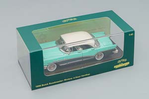 BUICK ROADMASTER RIVERA 4 DOOR HARDTOP 1956, GREEN / DARK GREEN / WHITE — фото 6