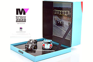 FORD GT40 MK2 SET WINNER AND 2ND 24H LE MANS 1966 MCLAREN/AMON MILES/HULME IN GIFT-BOX MODELCAR-FAHRZEUG DES JAHRES 2020 — фото 3