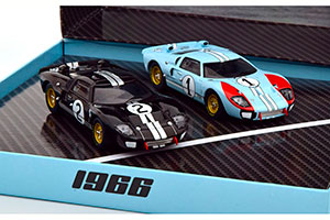 FORD GT40 MK2 SET WINNER AND 2ND 24H LE MANS 1966 MCLAREN/AMON MILES/HULME IN GIFT-BOX MODELCAR-FAHRZEUG DES JAHRES 2020 — фото 7