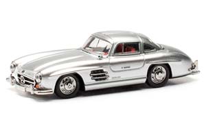 MERCEDES-BENZ 300 SL GULLWING W198 СЕРЕБРИСТЫЙ МЕТАЛЛИК (ДЛИНА МОДЕЛИ 3-5 СМ)