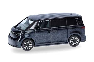VW VOLKSWAGEN ID BUZZ ТЕМНО-СИНИЙ МЕТАЛЛИК (ДЛИНА МОДЕЛИ 3-5 СМ) — фото 6