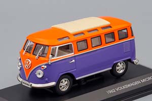 VW VOLKSWAGEN MICROBUS (1962), PURPLE / ORANGE — фото 1